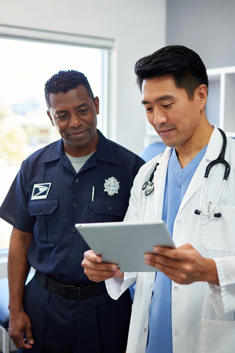 DOL-certified OWCP doctor treating an injured federal worker in Phoenix, Arizona