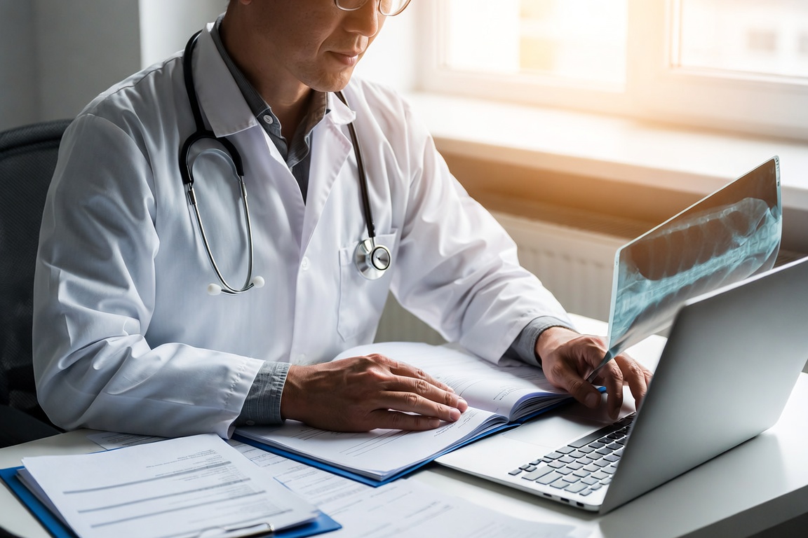 DOL doctor reviewing a federal employee's OWCP workers' compensation claim in Phoenix, AZ