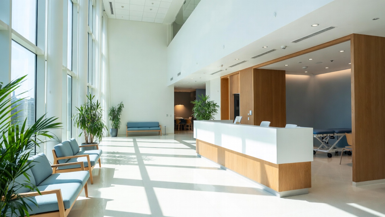 Clinic reception and treatment area
